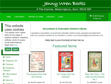 Tablet Screenshot of jennywrenbooks.com